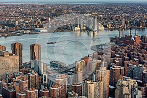 Manhattan skyline from above, New York City