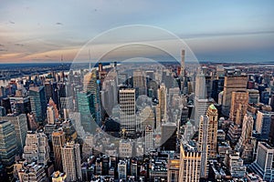 Manhattan skyline from above, New York City