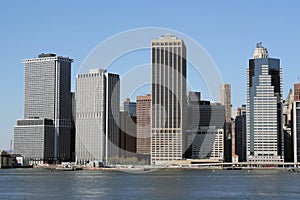 Manhattan skyline on a Clear Blue Day