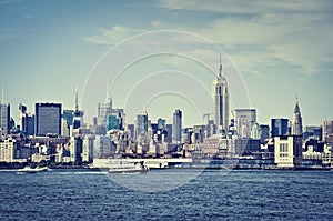 Manhattan skyline with the Empire State Building, New York USA