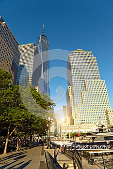 Manhattan skyline with Freedom Tower, New York