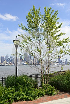 Manhattan skyline with Hudson River, New York Cit