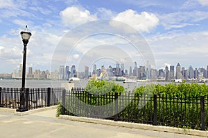 Manhattan skyline with Hudson River, New York Cit