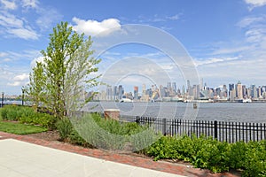 Manhattan skyline with Hudson River, New York Cit