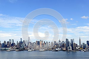 Manhattan skyline with Hudson River, New York Cit