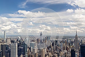 Manhattan skyline in New York