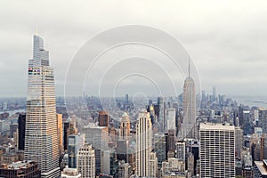 Manhattan skyline in New York