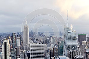 Manhattan skyline in New York