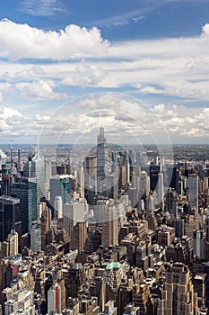 Manhattan skyline in New York