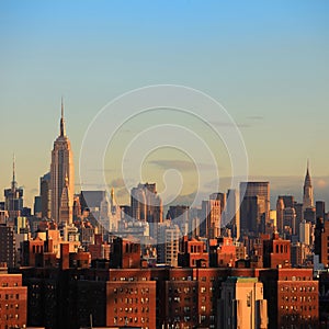 Manhattan skyline New York City