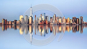 Manhattan skyline, New York City at night