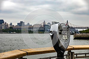 The Manhattan skyline in New York (USA