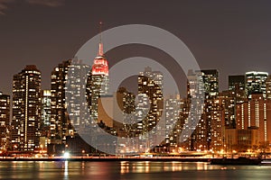 Manhattan skyline at Night