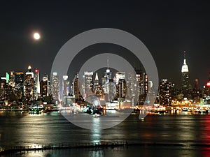 Manhattan Skyline at Night