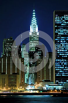 Manhattan skyline at Nights