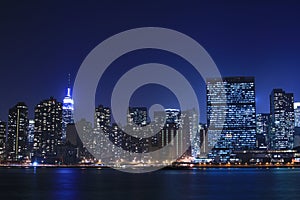 Manhattan skyline at Nights