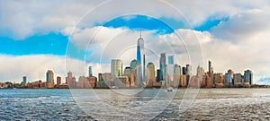 Manhattan skyline panorama , New York City