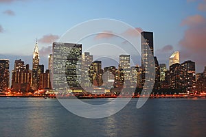 Manhattan skyline at Twilight