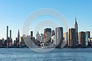 Manhattan Skylines of the Murray Hill and Kips Bay Neighborhoods along the East River in New York City photo