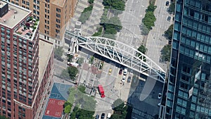 Manhattan Street Crossing Bridge Crossing