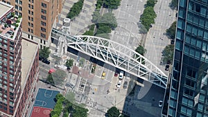 Manhattan Street Crossing Bridge Crossing