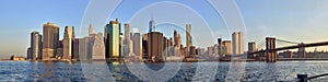 Manhattan sunrise panorama