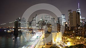 Manhattan traffic bay 4k time lapse from new york city