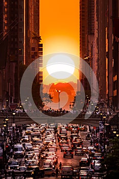 Manhattanhenge in New York City