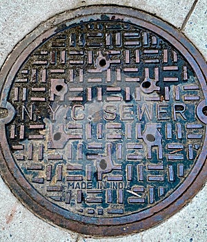 Manhole cover, NYC