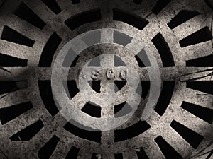 Manhole Seppia photo