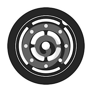 Manhole sewer vector black icon. Vector illustration hatch street on white background. Isolated black illustration icon of manhole