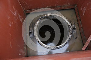 Manhole shaft of an underground tank system for diesel