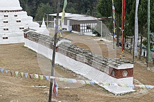 Mani wall near the Chendebji chorten