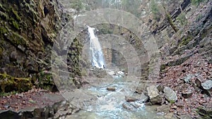 Maniavskii Waterfall in Gorgany.
