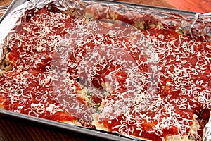 Manicotti baking