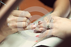 Artificial nails in the preparation