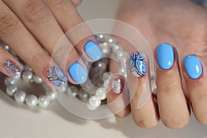 Manicure design nail polish gel