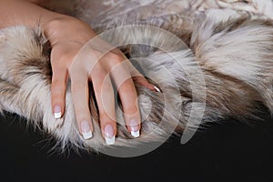 Manicure and furs
