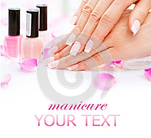 Manicure and hands spa