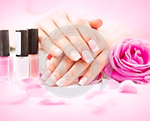 Manicure and hands spa