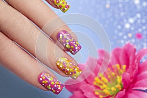 Manicure with points. img