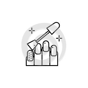 Manicure spa icon. Element of spa thin line icon