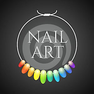 Manicure vector logo