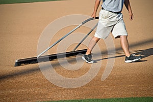 Manicuring the Baseball Field
