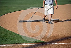 Manicuring the Baseball Field