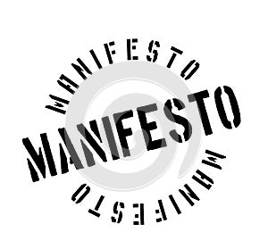 Manifesto rubber stamp