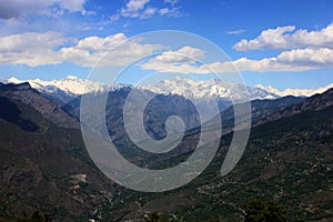 Manikaran valley in himachal pradesh, india