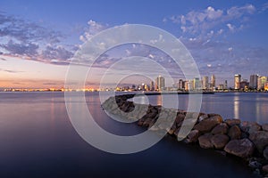 Manila bay view during sunset