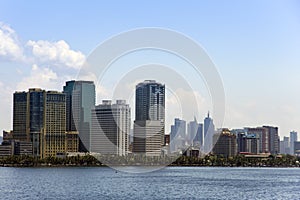 Manila baywalk city skyline luzon philippines