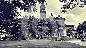 Manila Cathedral inside the walled city Intramuros, Philippines.